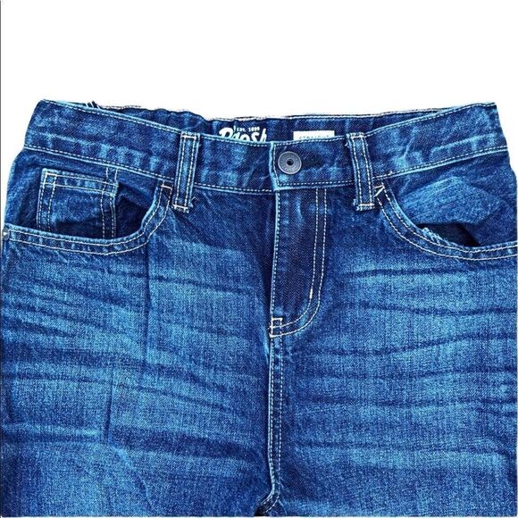 OSHKOSH B’GOSH Straight Blue Jeans W/ Adjustable Belt Boys Size 14H - Picture 3 of 6